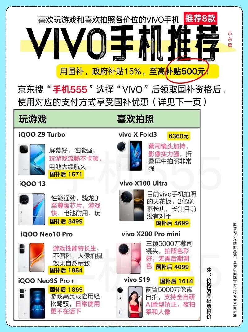 vivo手机哪个系列比较好?适合玩游戏还是拍照的型号推荐