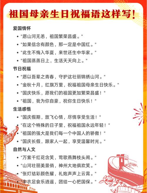 与国同庆的日子里该送上什么祝福语?
