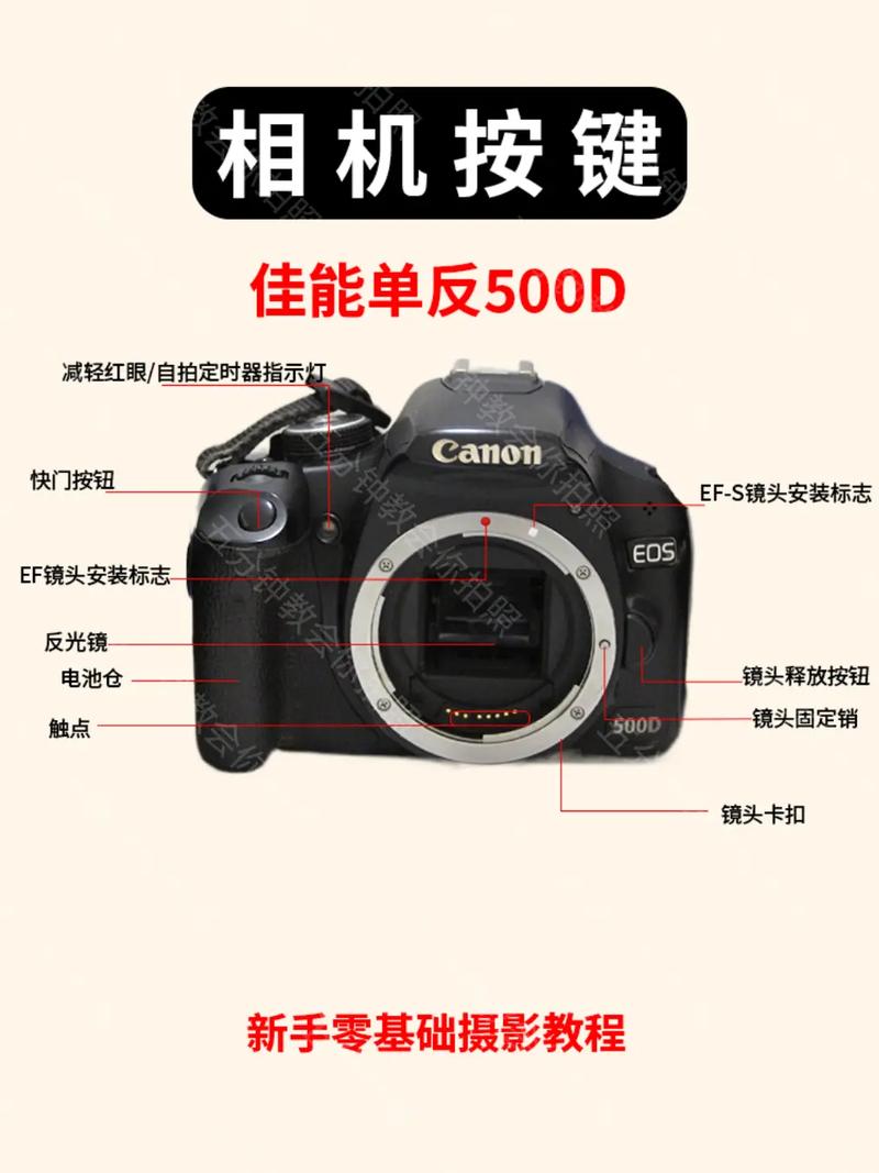 佳能500d按键图解全功能详解,佳能500d使用教程图解