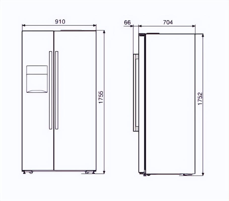 双门冰箱尺寸一般是多少