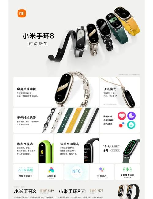 小米手环8上市时间表及费用小米八手环多少钱一个