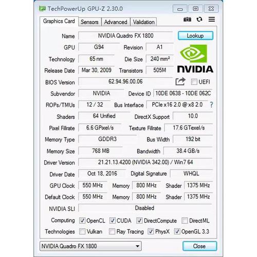 fx1800相当于什么级别的显卡