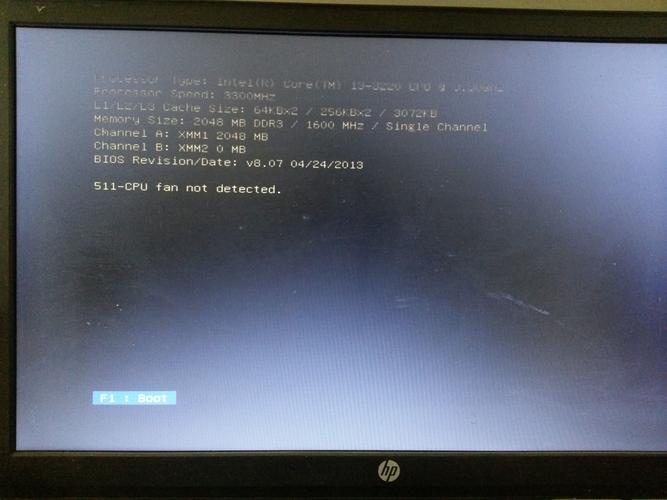 惠普台式机启动F1Boot