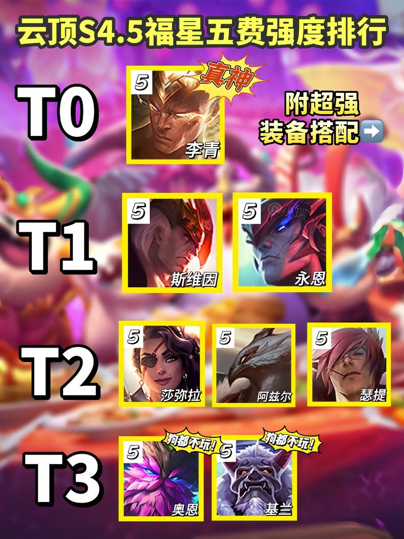 金铲铲之战s8五费卡大全