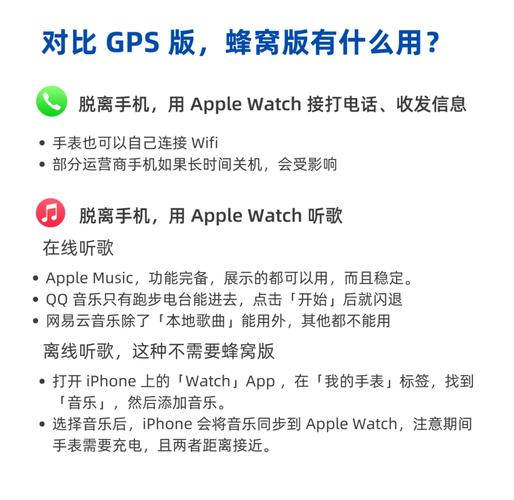 苹果手表gps和蜂窝区别