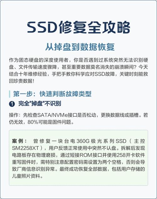 如何修复SSD固态硬盘坏道