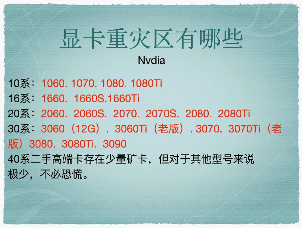 矿卡重灾区显卡型号都有哪些?避坑N卡A卡矿卡电脑独立显卡型号,建议保存...