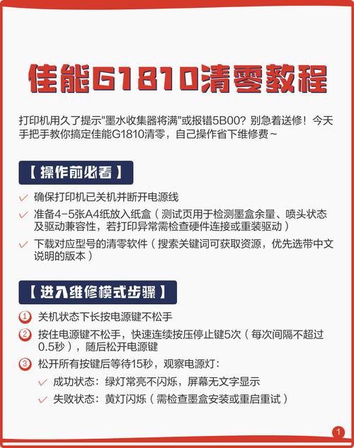 佳能打印机怎么清零?