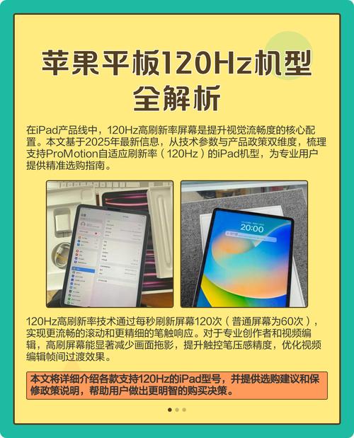 苹果平板120hz有哪几款
