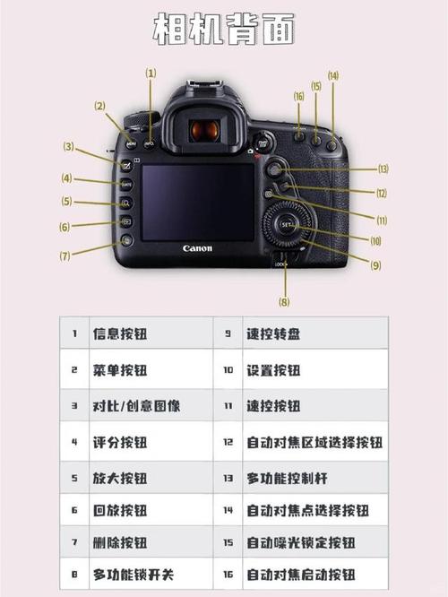 佳能eos5d按键图解