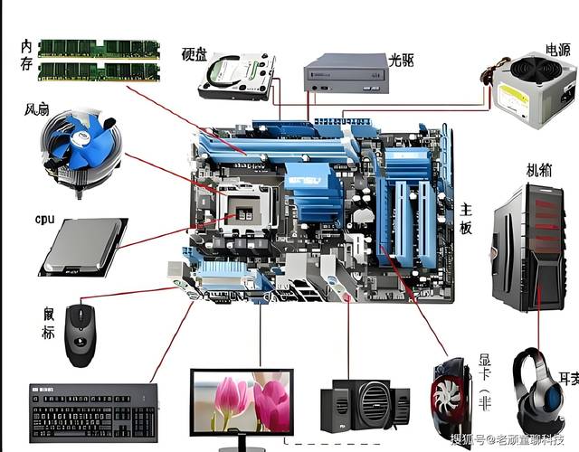 组一台电脑主机所有部件都有哪些组装一台台式电脑都需要哪些配件
