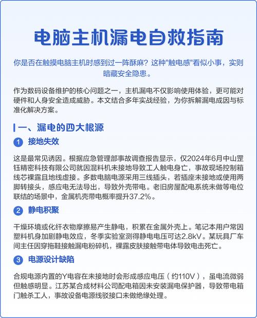 电脑机箱漏电怎么消除?电脑主机漏电消除解决办法?
