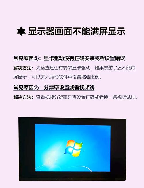 电脑不能全屏显示怎么办?