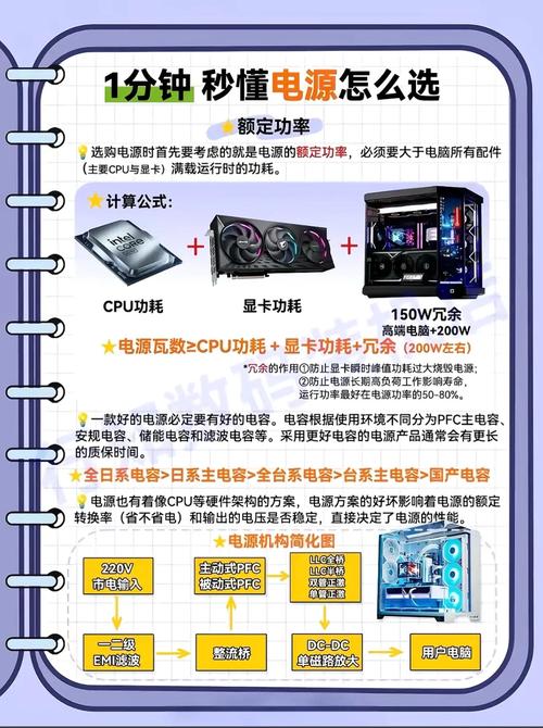 组装一台电脑办公用电源功率多少合适