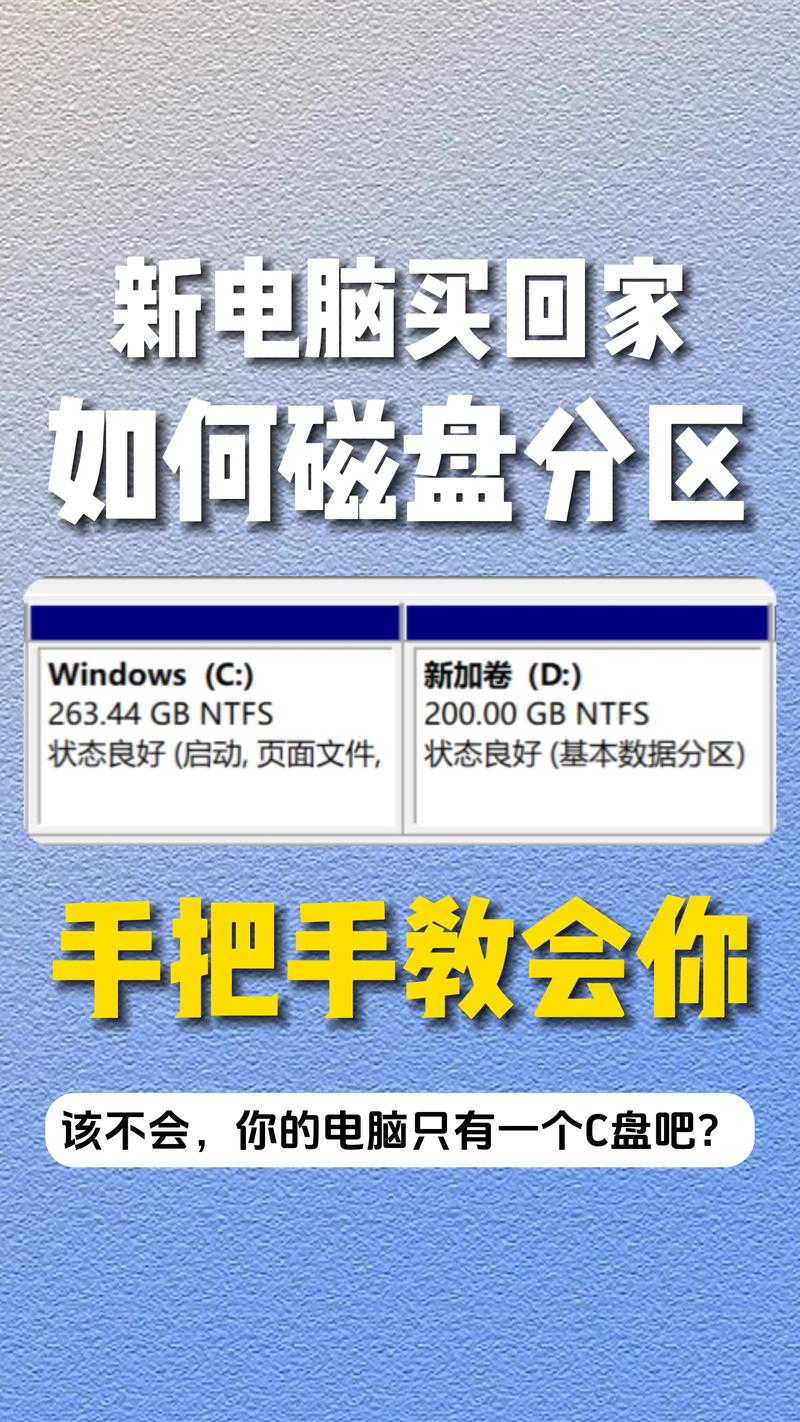 新买的戴尔笔记本只有一个c盘,我该怎么分盘