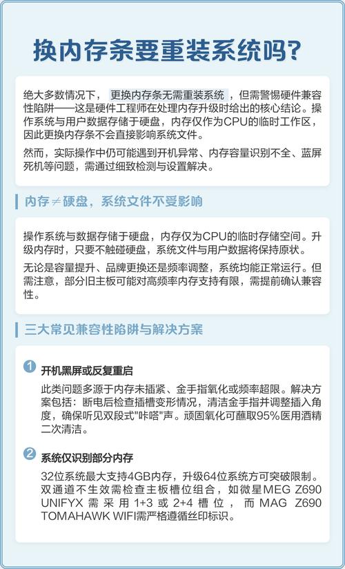 电脑换内存要不要重装系统