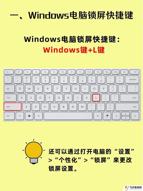 电脑快捷键锁屏ctrl加什么