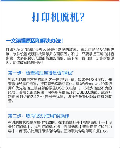 打印机脱机处理方法