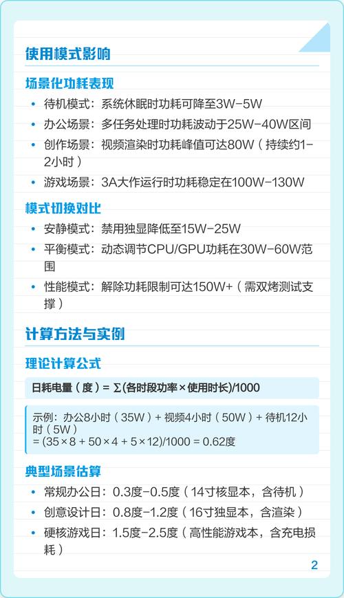 笔记本电脑一天耗电量大吗?