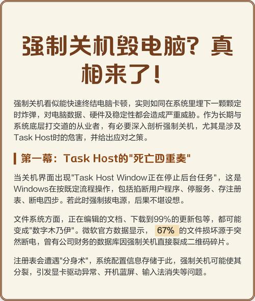 强制关机对电脑有危害吗?真相在这里!