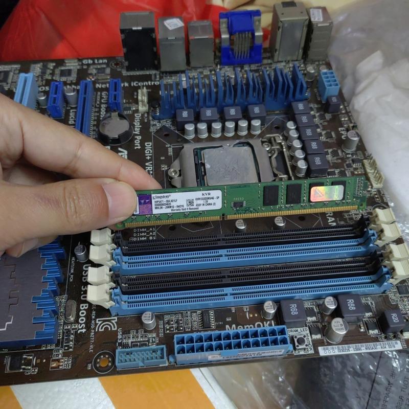 华硕p8h61可以上单面内存条吗,内存条卖家是主板兼容问题,求助