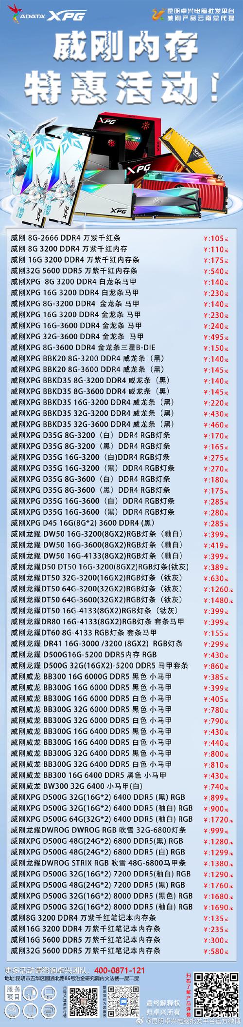 实体店DDR4内存条多少钱