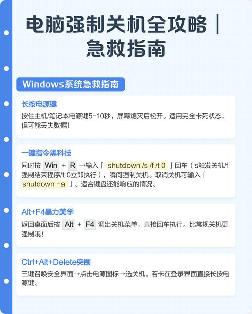 电脑长按电源键不关机