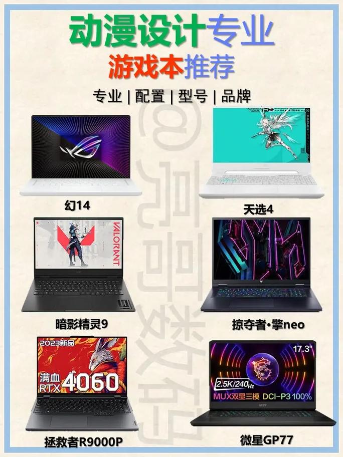 学漫画设计用什么笔记本电脑好