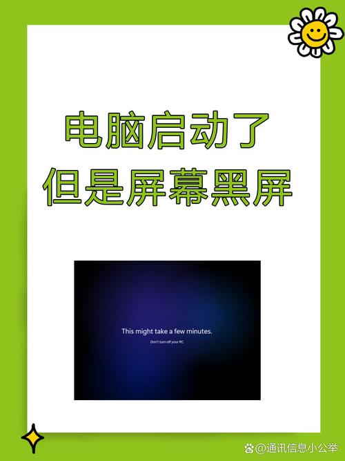 电脑启动了,但是屏幕黑屏