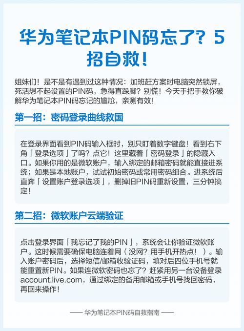 华为笔记本pin码忘了开不了机