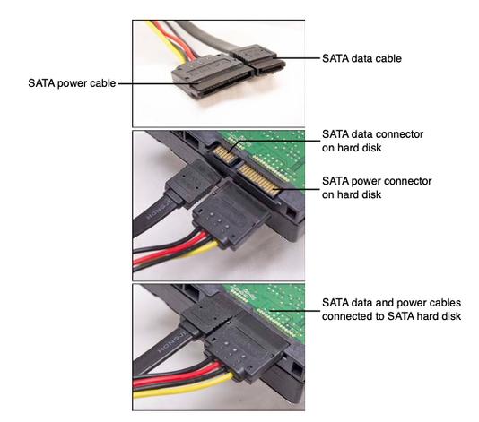 双硬盘怎么接线?