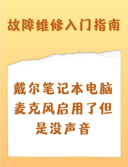 我是DELL笔记本我也是DELL笔记本也突然没声音了麦也没声音了