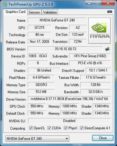 GPUZ里显示name是GT240,GPU里却是GT215,这是怎么回事
