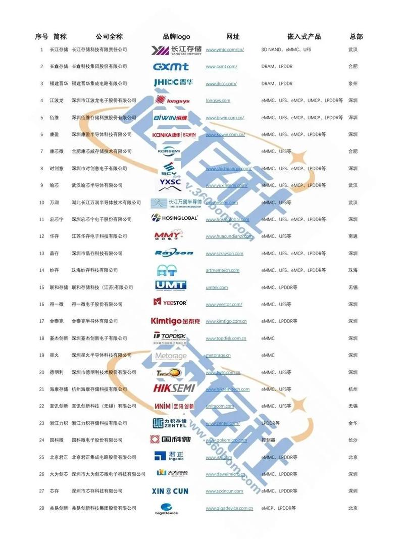 国内高端存储芯片龙头企业