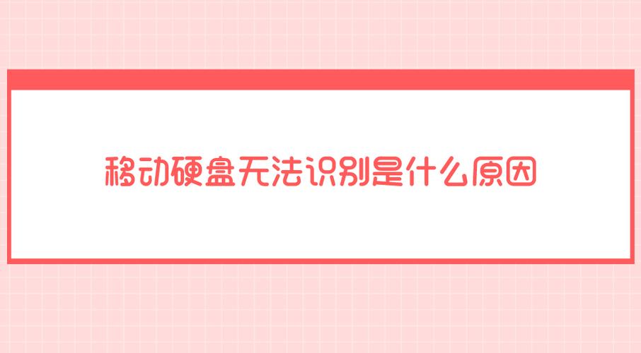电脑为什么不能识别移动硬盘