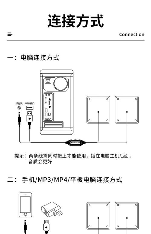 台式电脑音箱怎么插