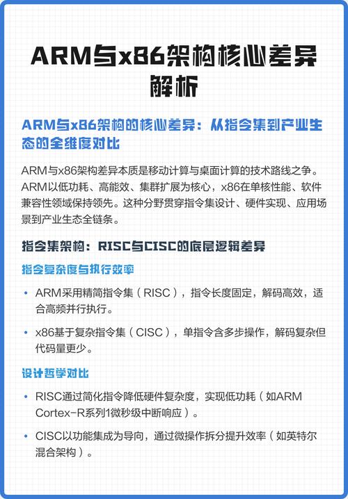 x86与arm架构区别
