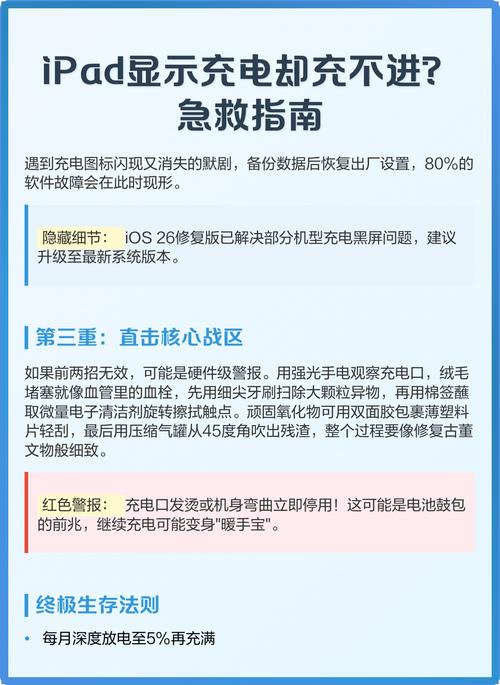苹果平板电脑充电充不进去怎么办