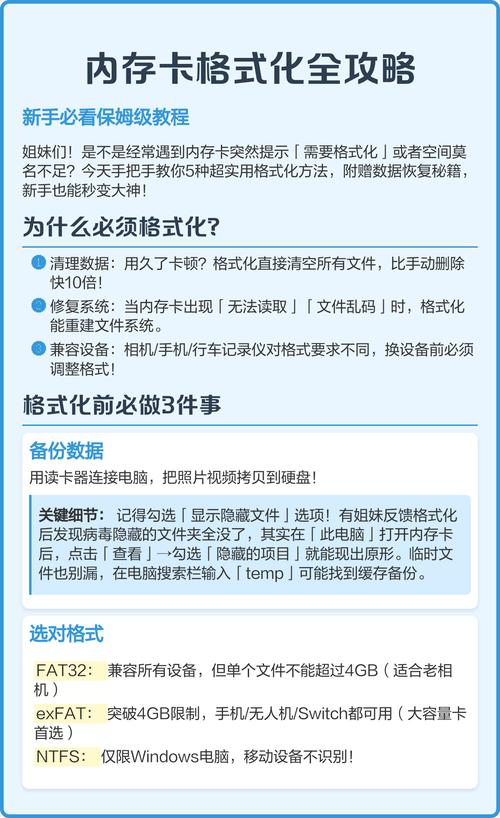 内存卡格式化方法大全