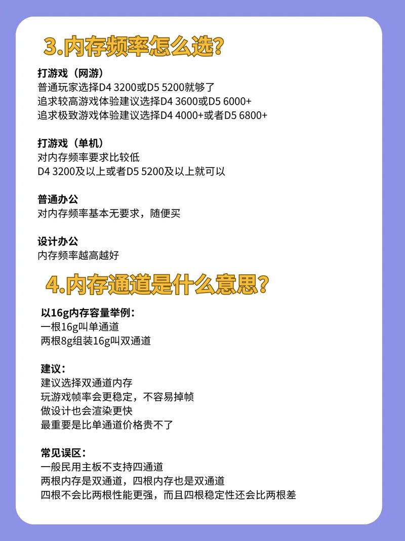 内存条选取技巧