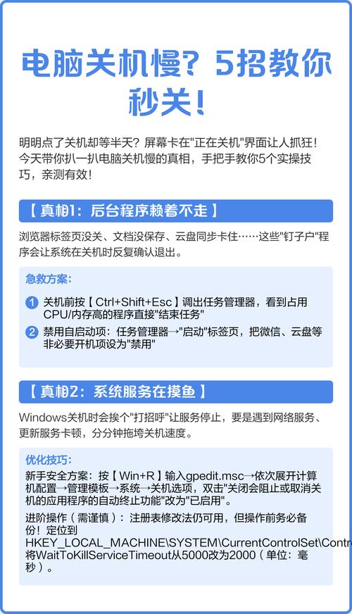电脑关机慢是什么原因,手把手教你简单的解决方法