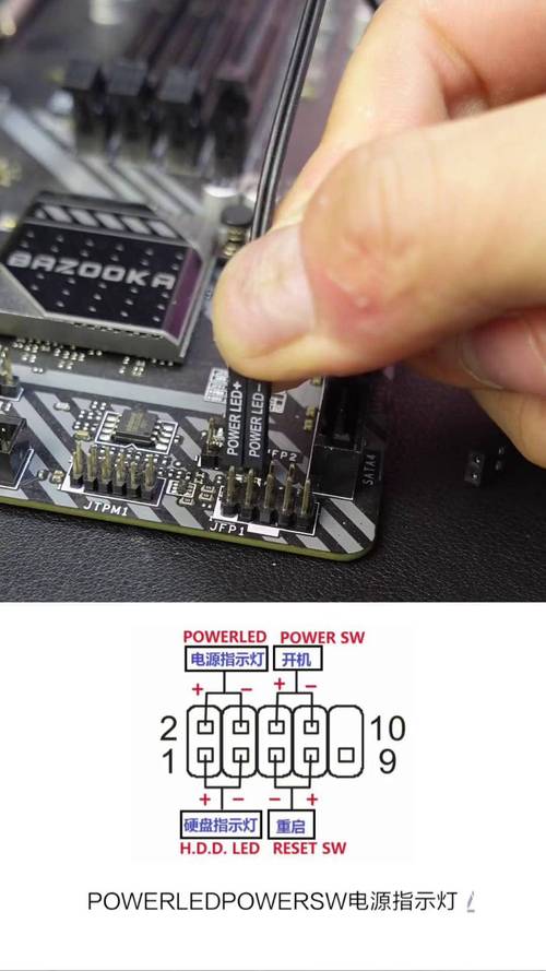 电脑电源开机短接哪几根线?