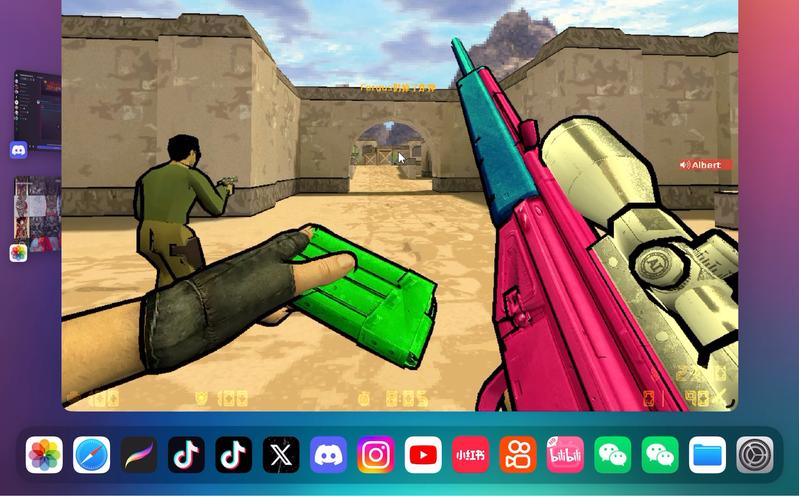 笔记本电脑玩CS1.6娱乐