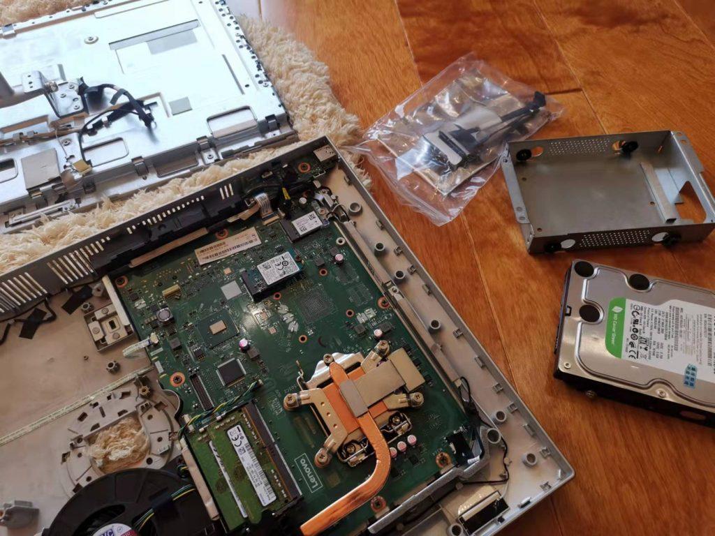 联想一体机怎么拆硬盘