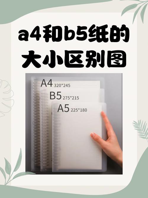 a4和a5纸张实物对比