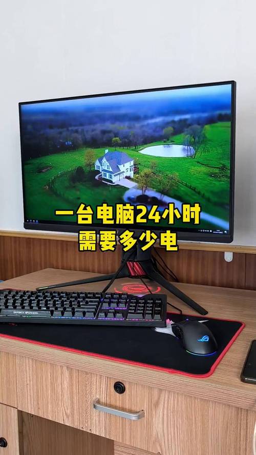 一台液晶台式电脑一天开1两小时大概用去多少电?