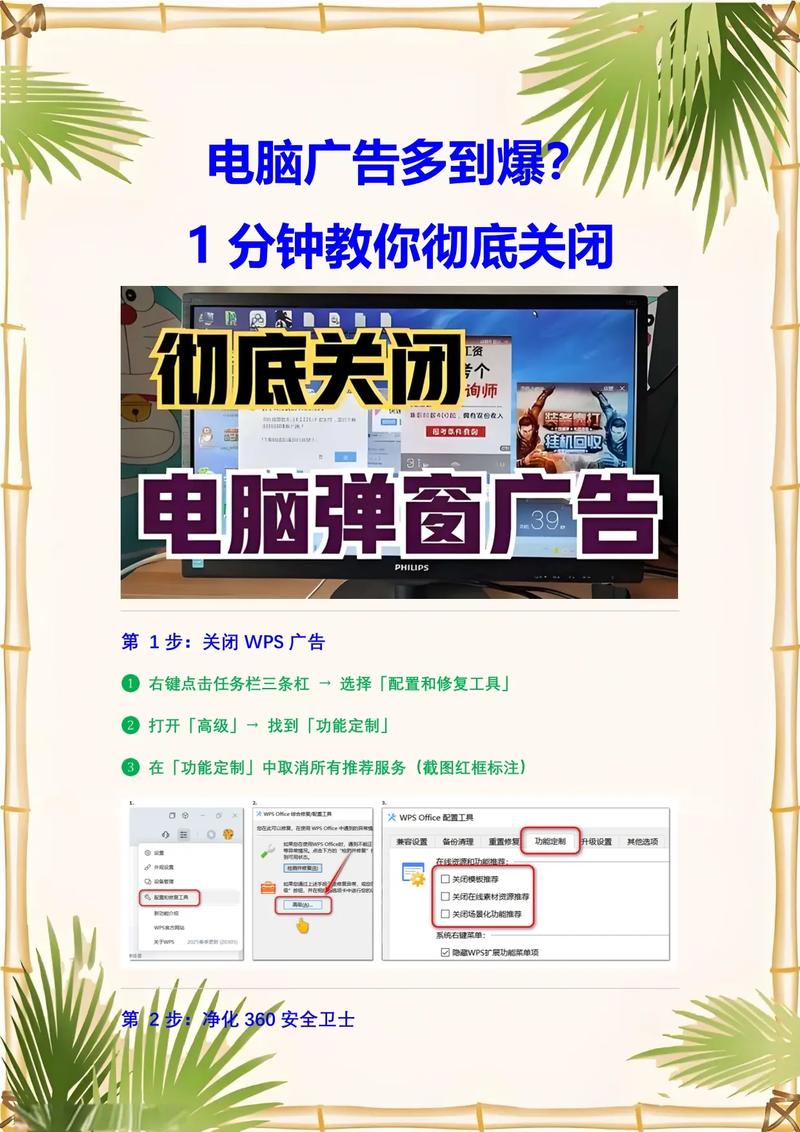 如何减少笔记本电脑的广告?