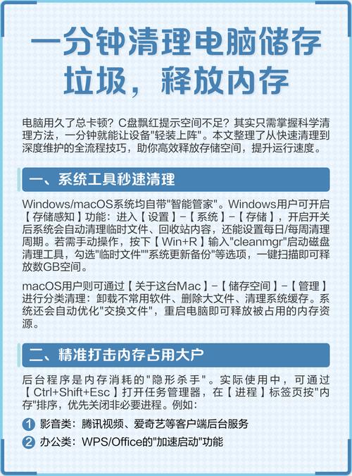 怎么清理电脑c盘空间内存垃圾