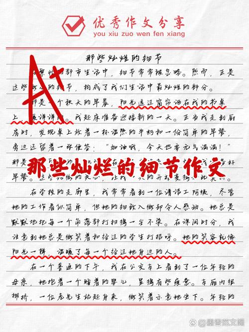 那些灿烂的细节记叙文800字