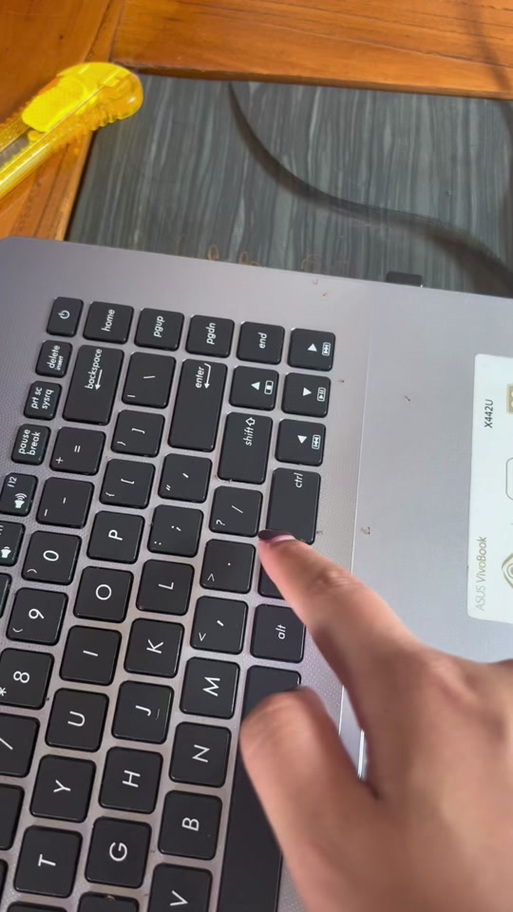 有只小虫子钻进我的笔记本键盘里去了。